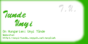 tunde unyi business card